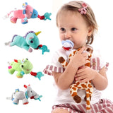 Baby Pacifier Silicone Cute Cartoon Animals Shape Pacifier Detachable Doll Newborn Plush Nipple Soother Toys Pacifier