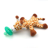 Baby Pacifier Silicone Cute Cartoon Animals Shape Pacifier Detachable Doll Newborn Plush Nipple Soother Toys Pacifier