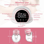 Double Wearable Breast Pump, Electric Breast Pump, Hands Free & Low Noise Portable Breast Pump with 3 Modes, 9 Levels