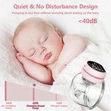 Double Wearable Breast Pump, Electric Breast Pump, Hands Free & Low Noise Portable Breast Pump with 3 Modes, 9 Levels